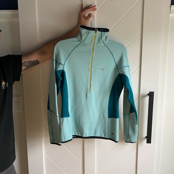 Columbia Titanium Reflective Heat Ski Half Zip Ski Fleece - Picture 9 of 9